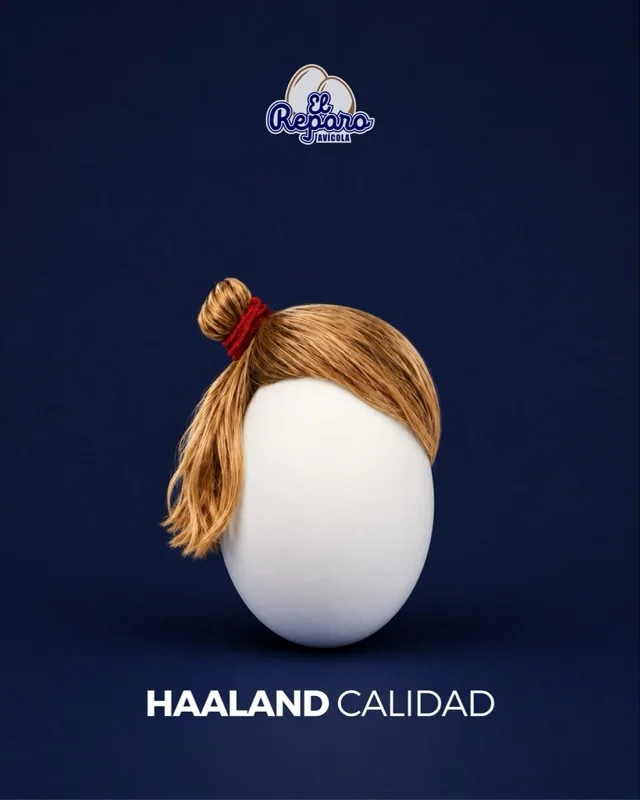 Publicación de El Reparo en Facebook: huevo con peluca rubia, calidad